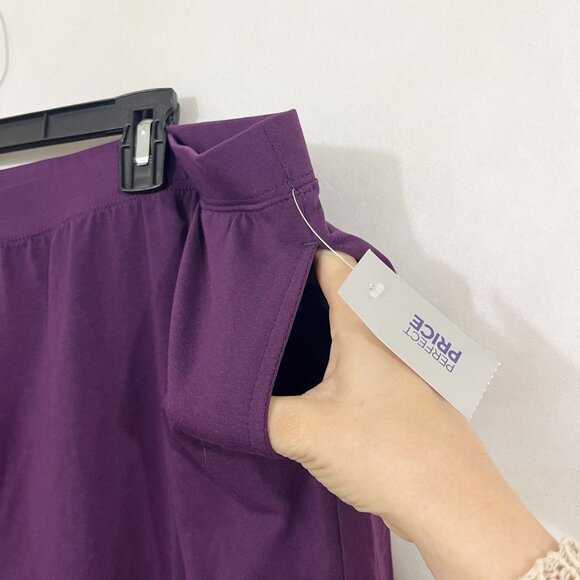 NEW Catherines Suprema Collection Purple Pull On Pants - Size 2XWP - Picture 3 of 8